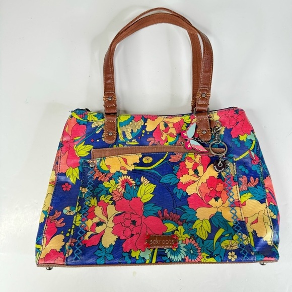 Sakroots Floral Shoulder Bag with Matching Wallet - Picture 1 of 11